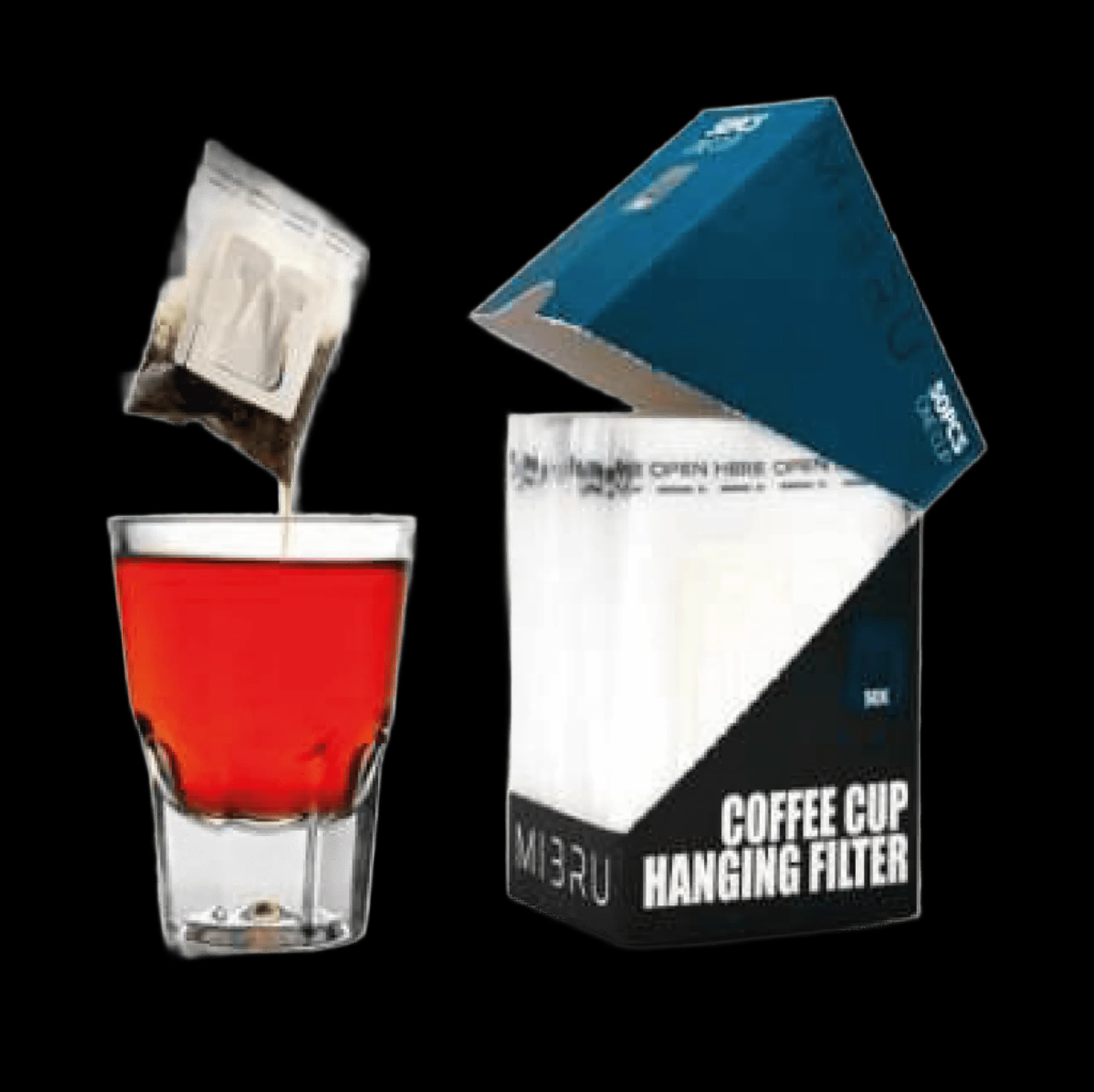 Coffee paper filter with holders