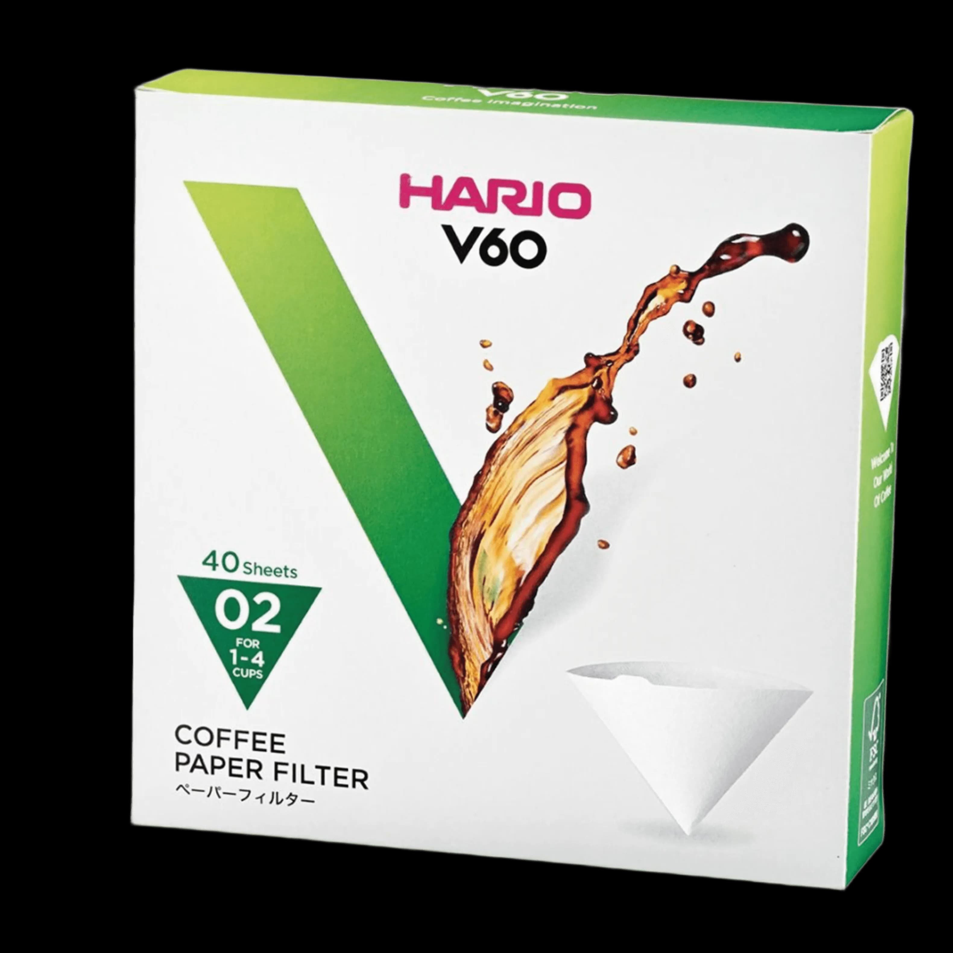 Hario paper filter 02w 40 sheet